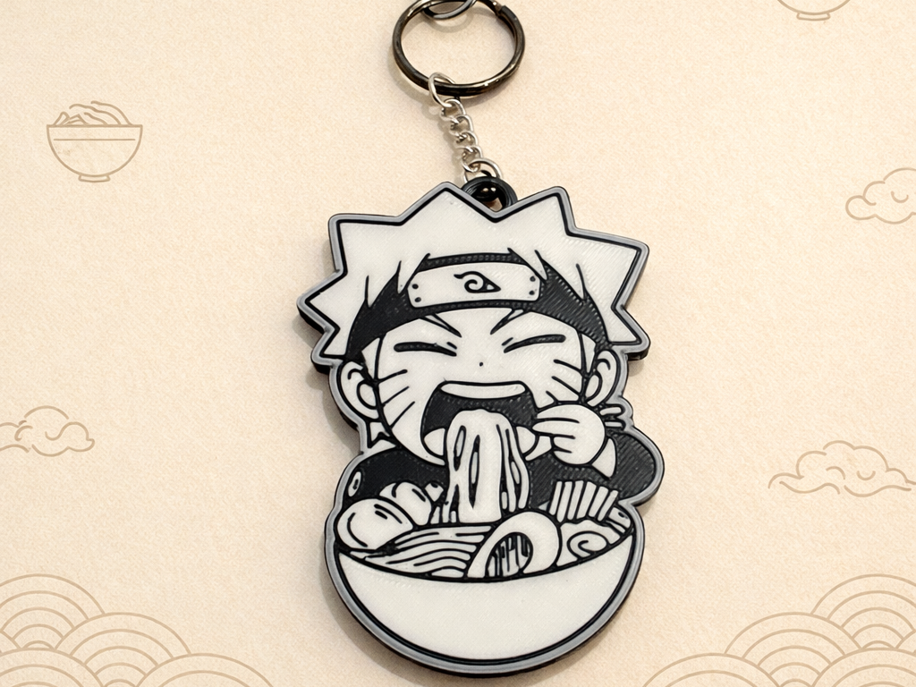 adorable ramen Naruto keychain