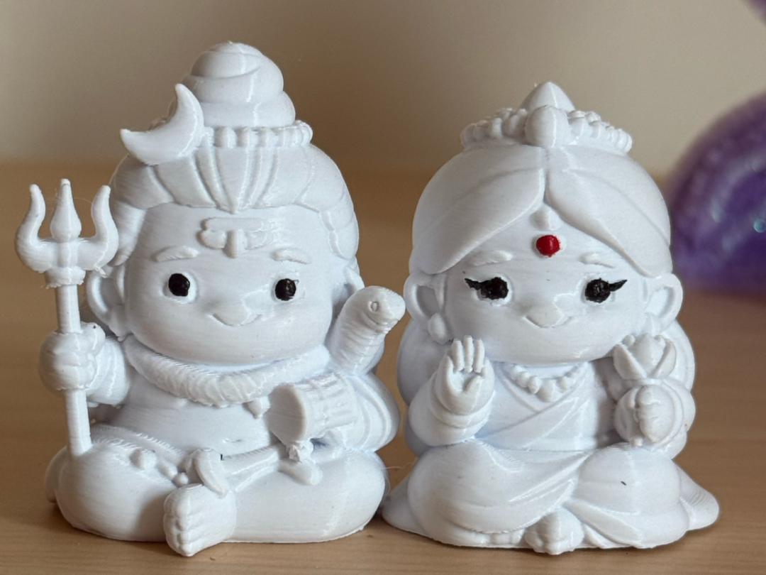 shiva parvati chibi , Mini Idol