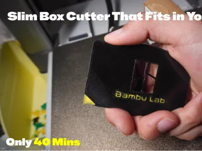 Slim Box Cutter That Fits in Your Wallet (40 Mins)