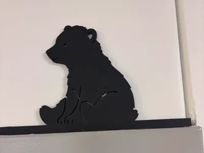 Polar Bear Cub Door Decor
