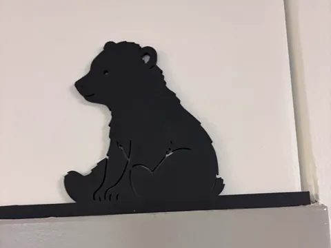 Polar Bear Cub Door Decor