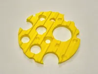 Holey cheese coaster - Solid (100% Infill)