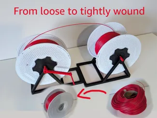Filament Spool Stand & Rewinder for Loose Spools