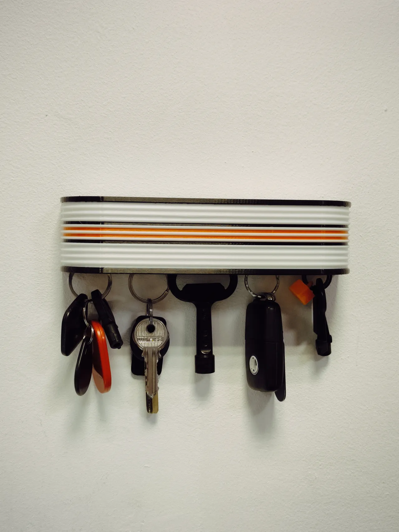 Modern Wall Mounted Key Holder & Tray view 2