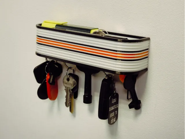 Modern Wall Mounted Key Holder & Tray