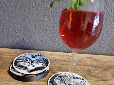 Cat Love Coaster