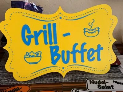 Grill Buffet Sign