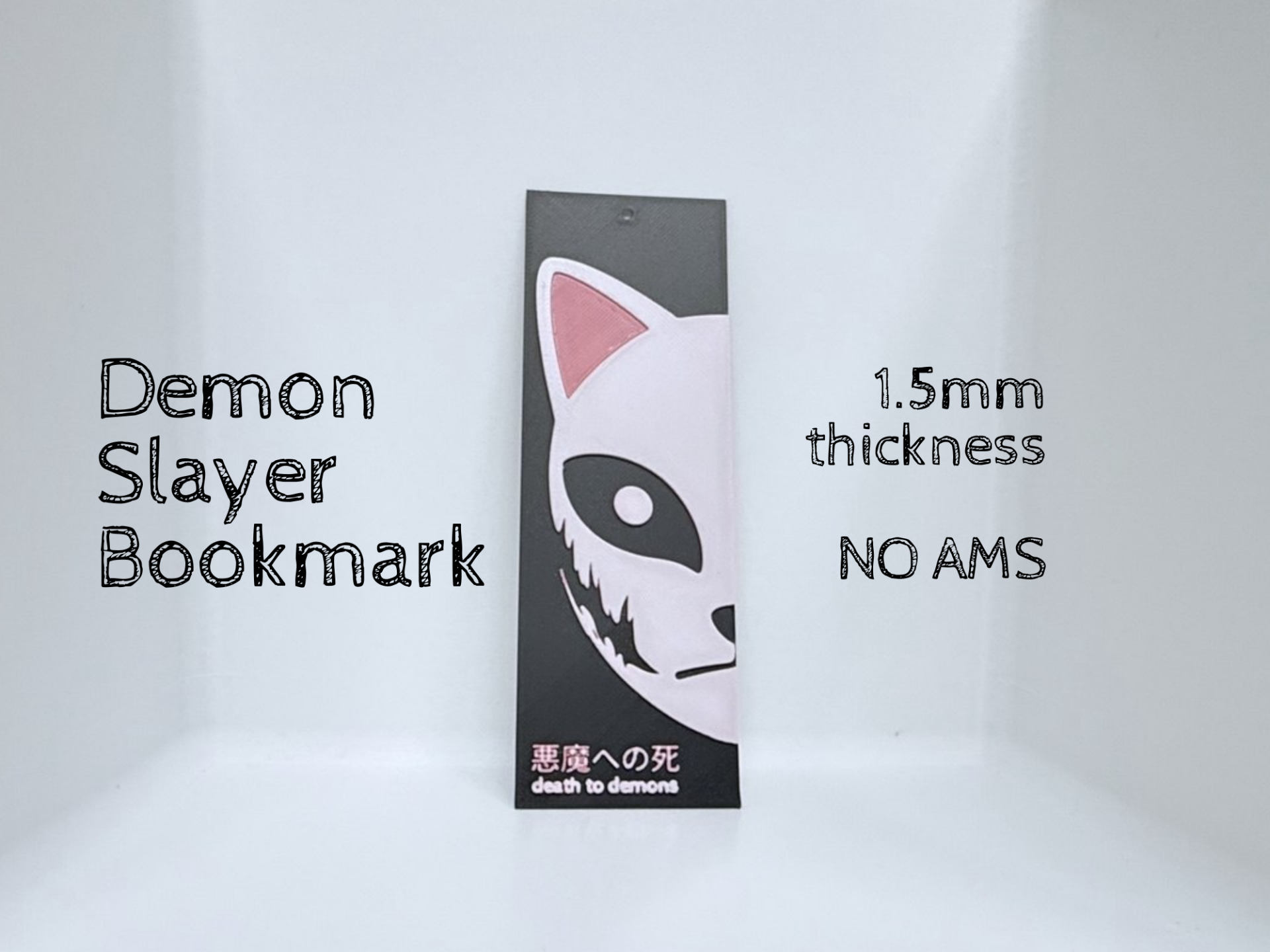 Demon Slayer Bookmark – 150x50x1.5mm | No AMS
