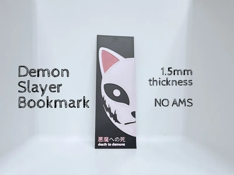 Demon Slayer Bookmark – 150x50x1.5mm | No AMS