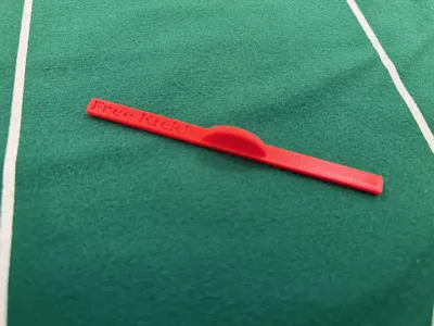 Subbuteo free kick ruler