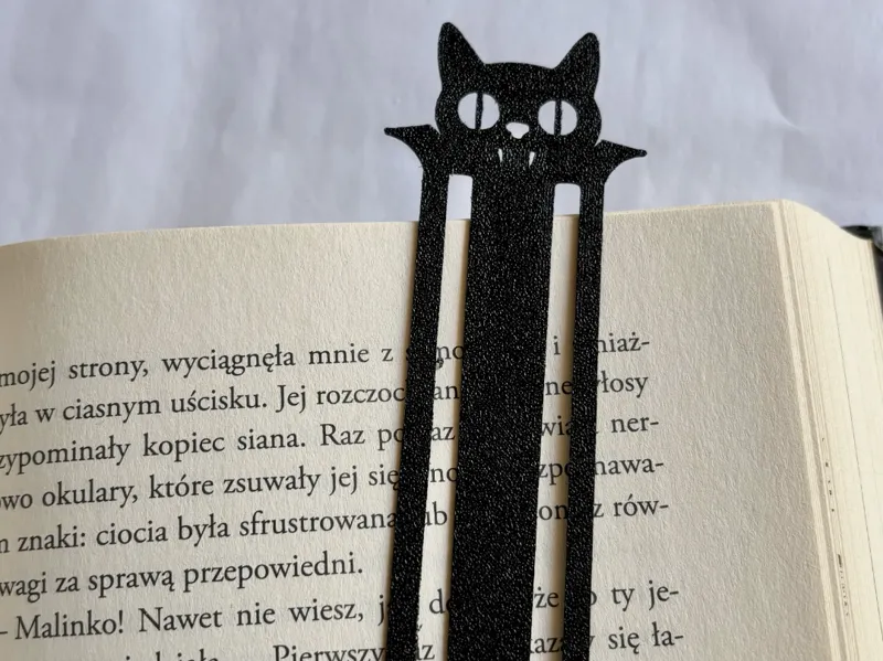 vampire cat bookmark