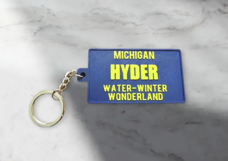 MICHIGAN-LICENSE-PLATE (Customizable)