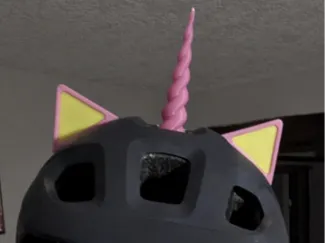 Oreilles chat Corne licorne pour casque de velo