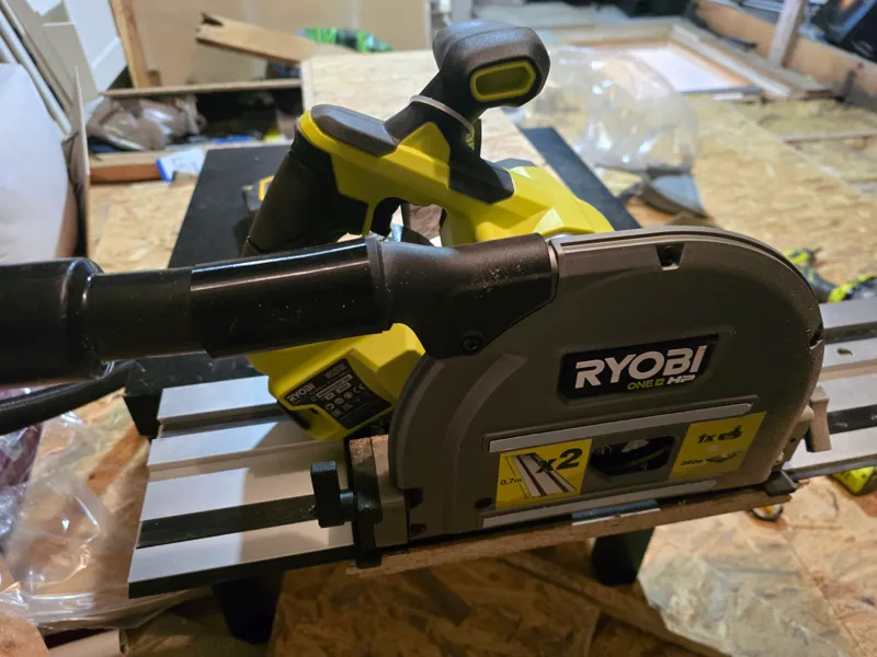 Ryobi Plunge Saw to Henry Hoover Adapter Dust