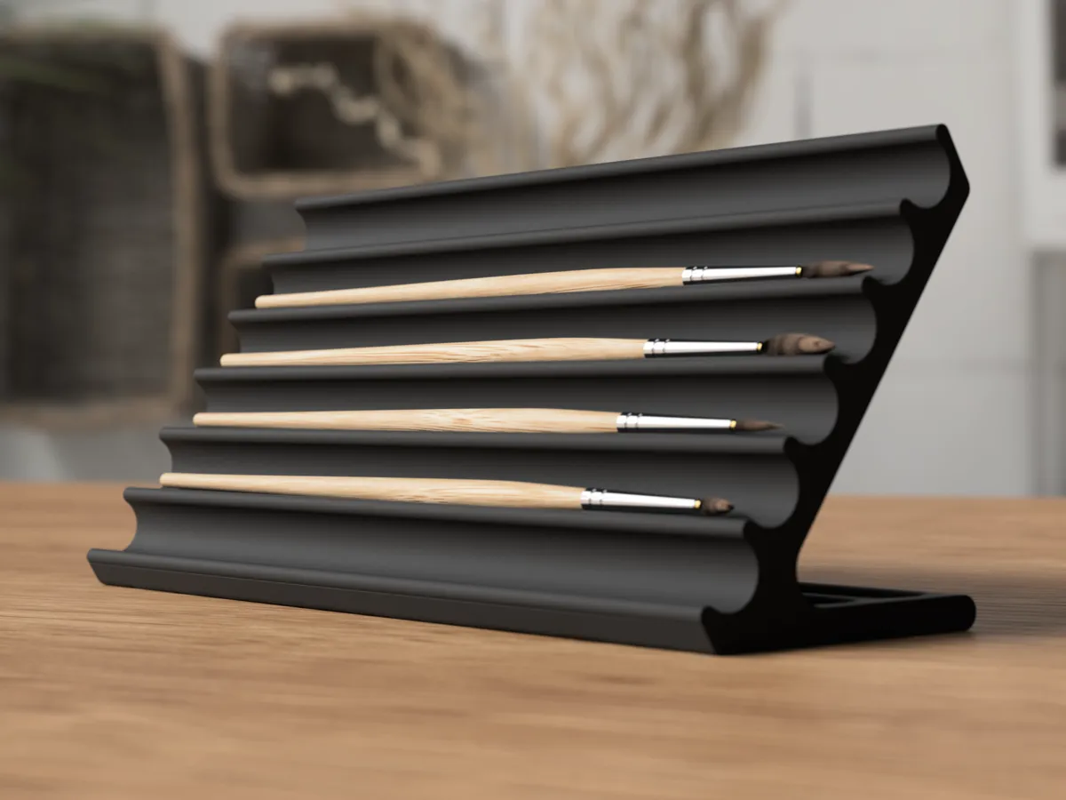Paint Brush Holder - Free 3D Print Model - MakerWorld