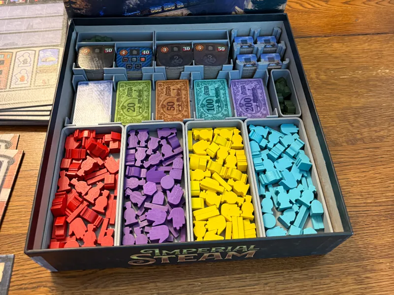 Imperial Steam Board Game Insert