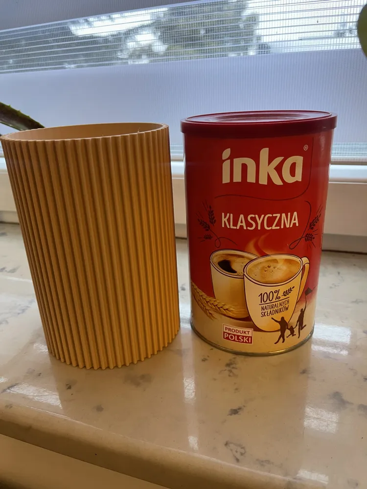 Inka coffee cylinder box with lid slats modern - Free 3D Print Model ...