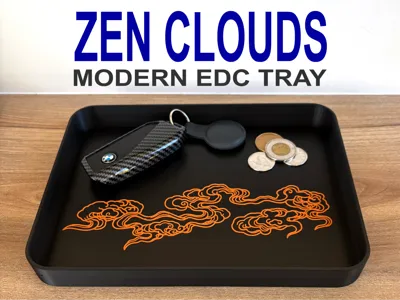 Zen Clouds Modern EDC Valet Tray