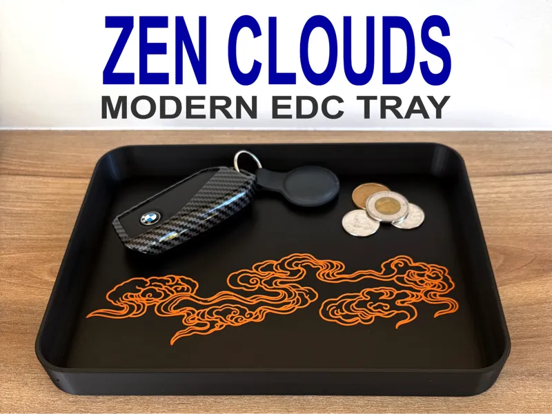 Zen Clouds Modern EDC Valet Tray
