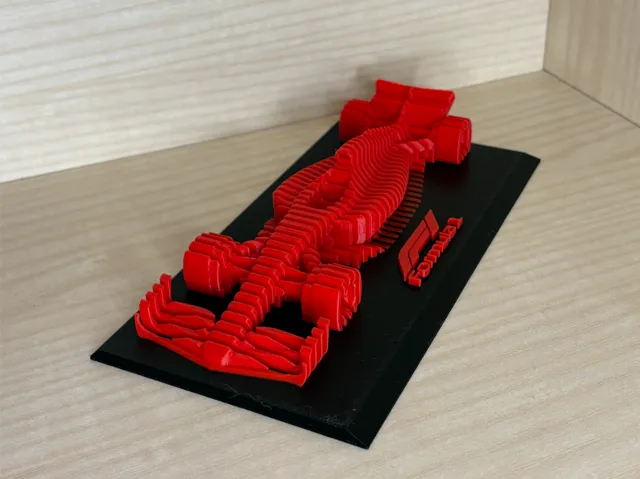 F1 layered sculpture