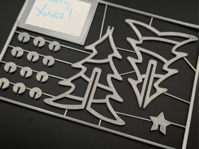 Xmas Tree card kit