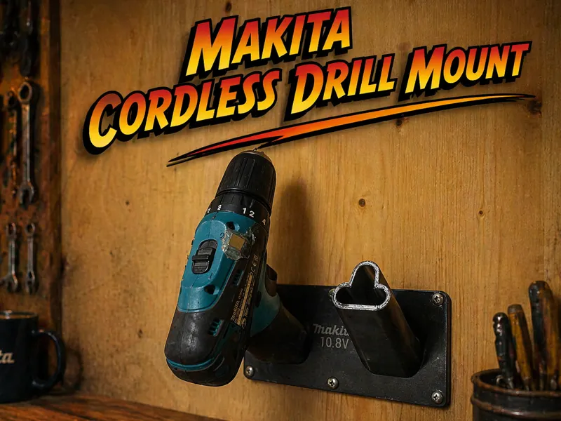 Makita 10,8V Cordless Drill Wall Mount