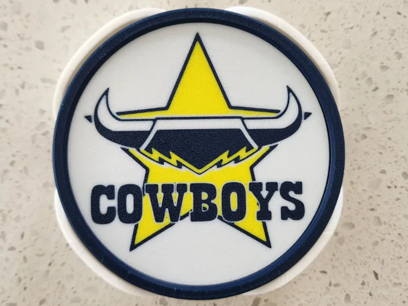 NRL Cowboys Coasters (Fits Footy Field Tray)