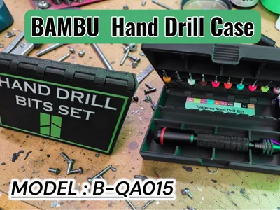 Bambu Lab Hand Drill Bits Set Case