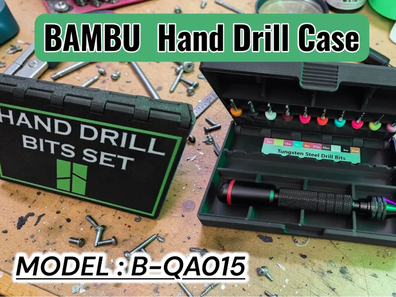 Bambu Lab Hand Drill Bits Set Case