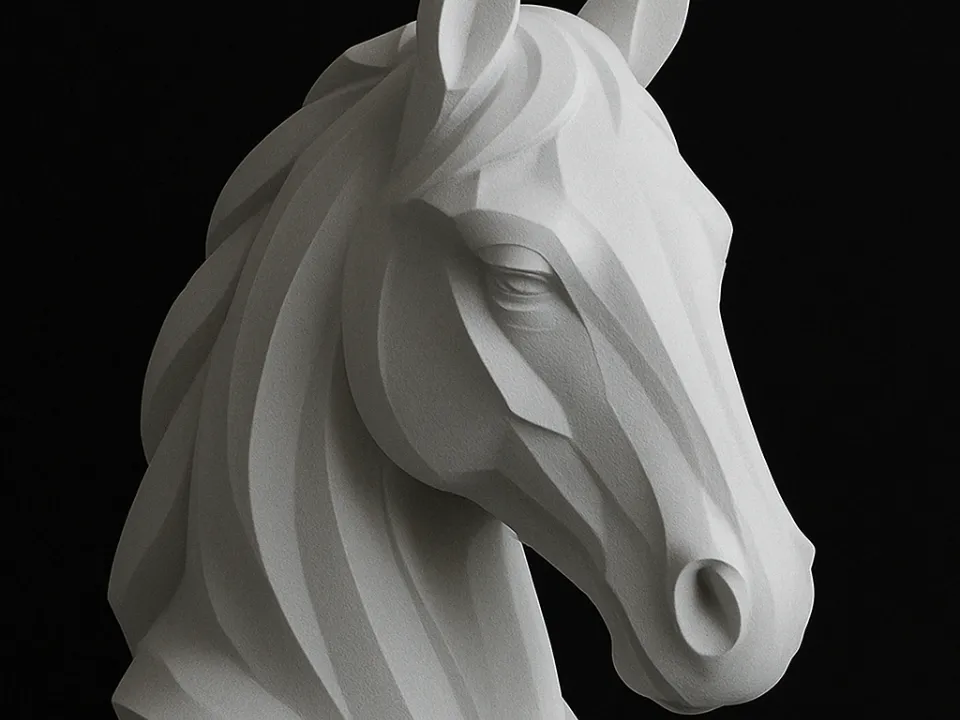 stylized-horse-head-art-sculpture-by-disaster-makerworld-download-free-3d-models for Free Printable Horse Head Images Stylized Horse Head – Art Sculpture by Disaster MakerWorld: Download Free 3D Models for Free Printable Horse Head Images