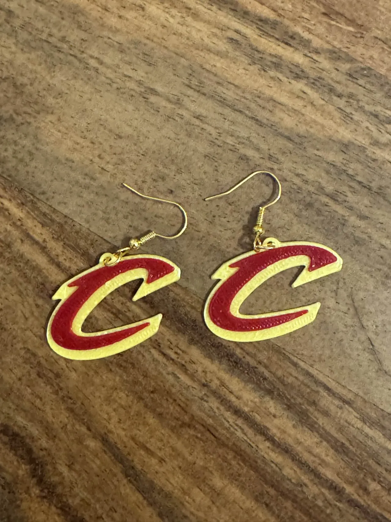 Cleveland Cavaliers dangle earrings view 2
