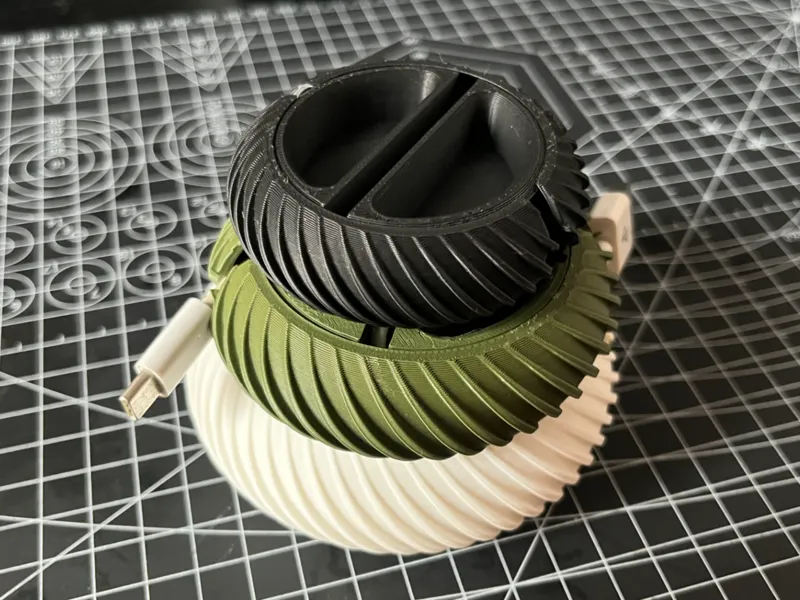 旋转绕线器 cable winder，一体打印无需支撑！
