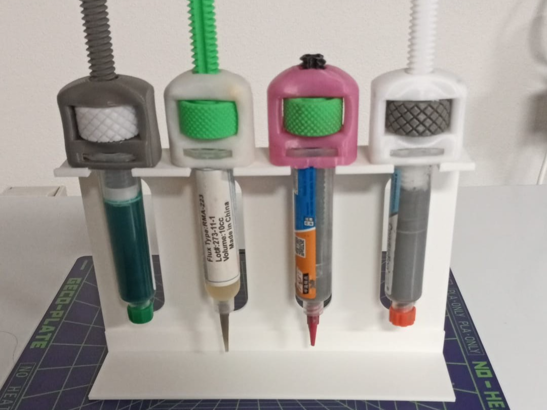 Solder Paste/Flux Tube Rack, Snap-in Design