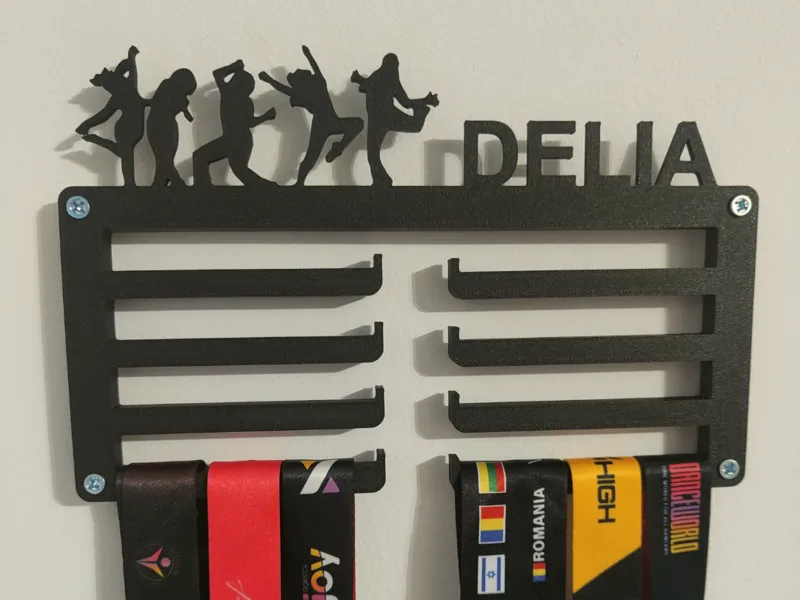 Custom Medal Hanger – Dance Edition with Name