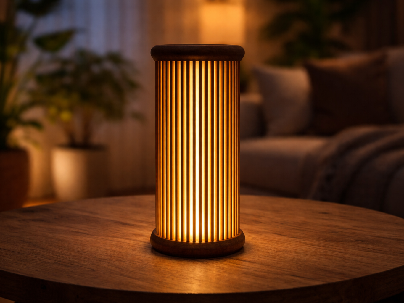 Lampe mit Spießen LED Lamp 001