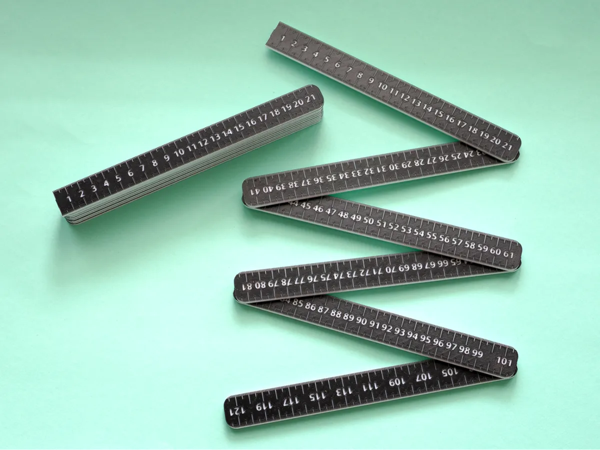 Modular Foldable Metric Ruler (Up to 241 cm) - Free 3D Print Model ...