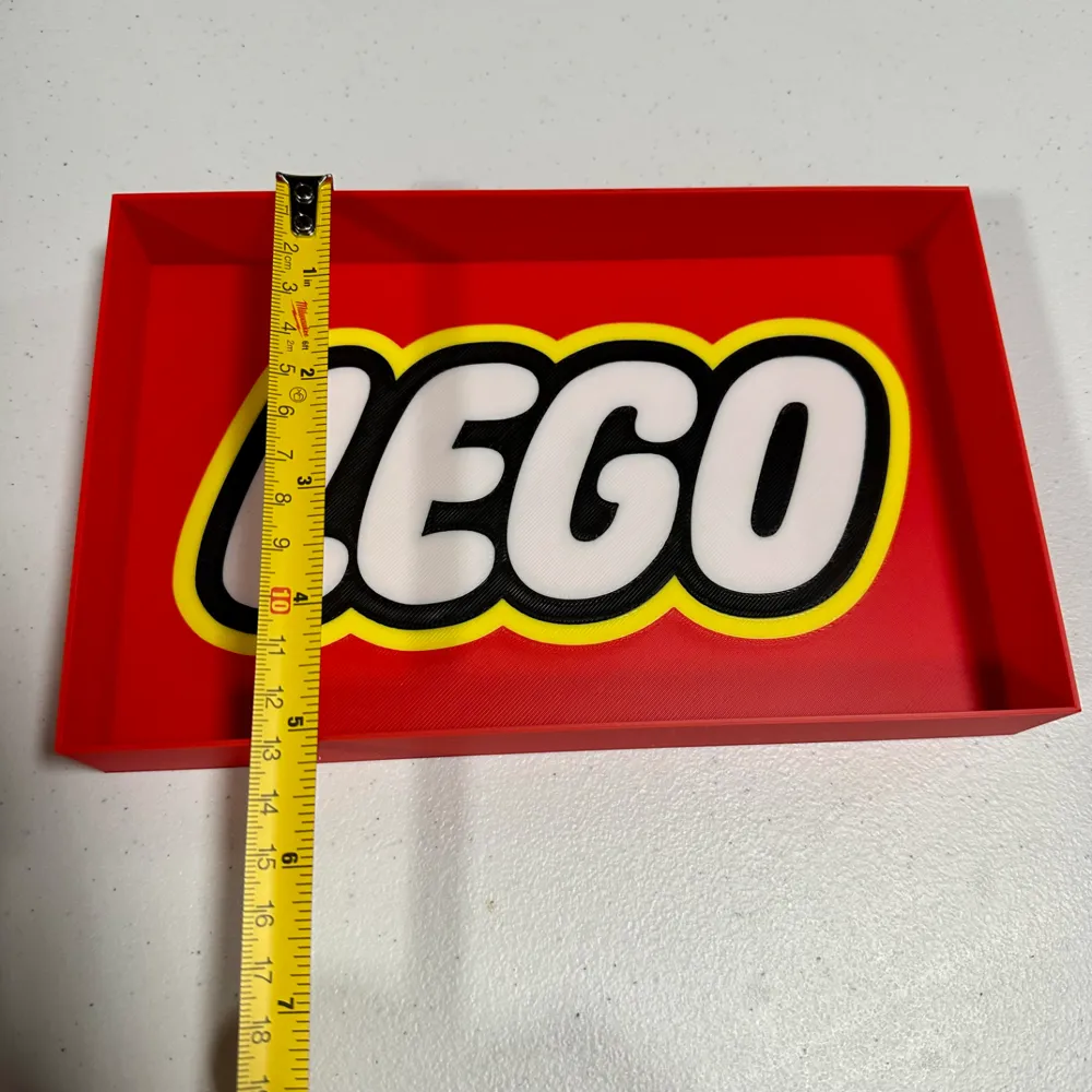 Brick Sorting Tray & Sign 8”x 5” by Code Red Collections - MakerWorld
