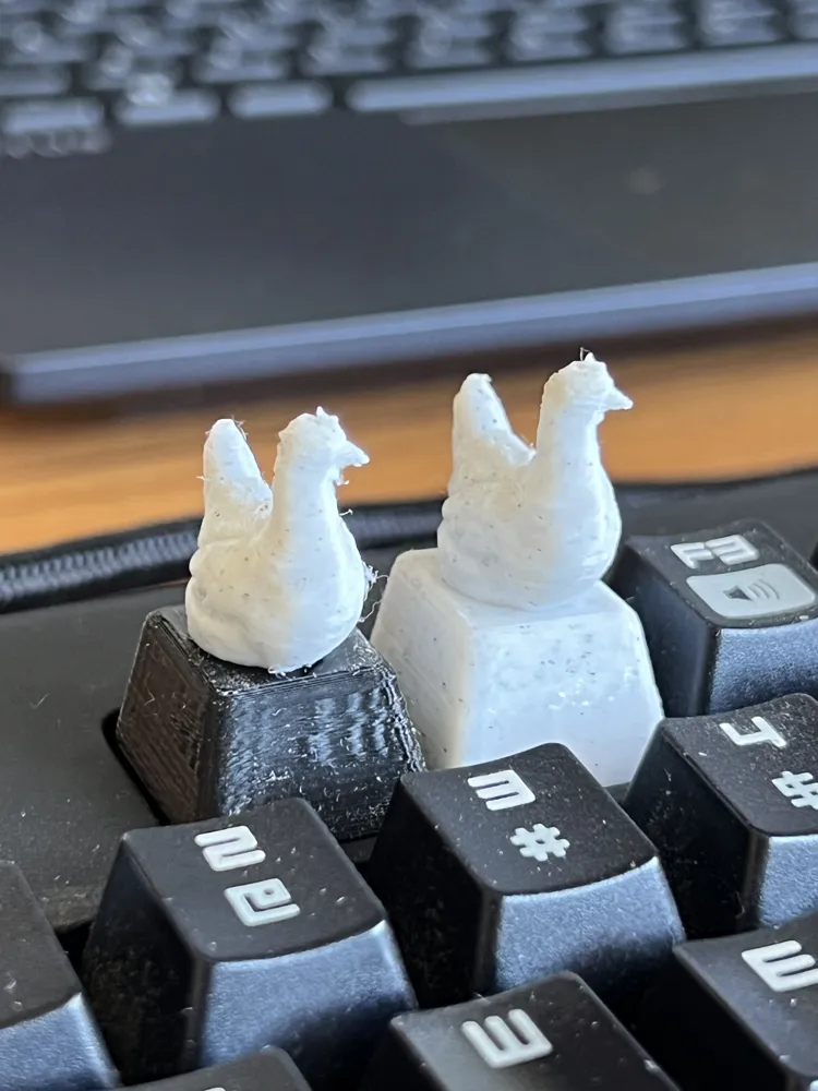 Chicken Keycap - Free 3D Print Model - MakerWorld