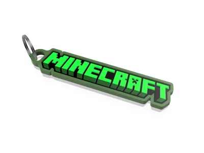 Minecraft keychain by Vismond MakerWorld: Download Free 3D Models