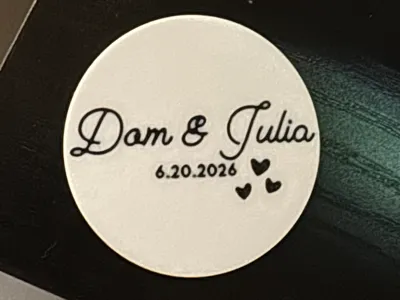 Dom and Julia wedding Coaster