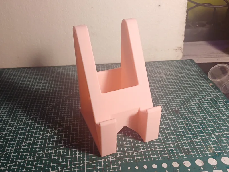 Phone Stand With Compartment And Cable Channel