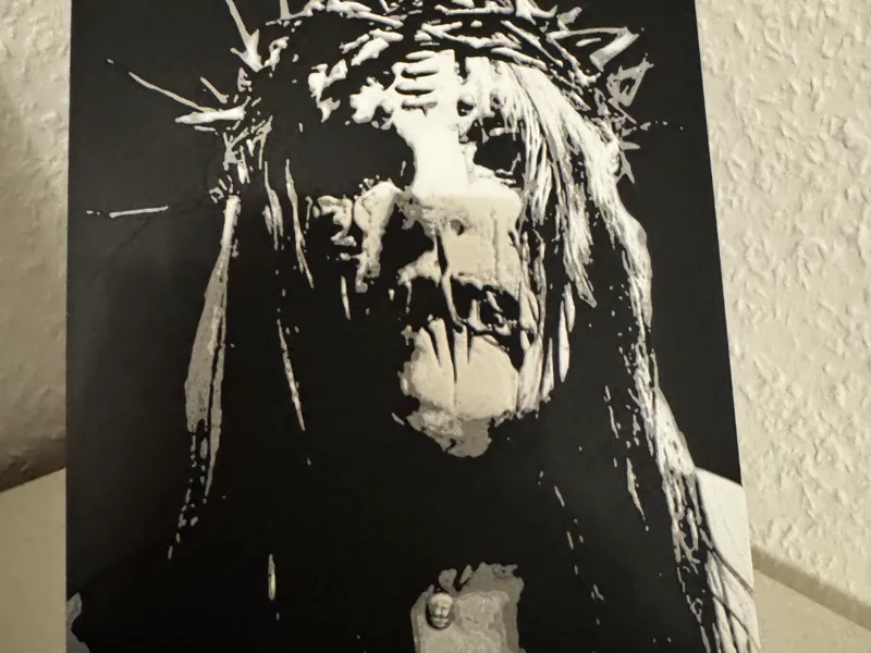 HueForge-Bild – Joey Jordison|135x203 mm|3 Farben