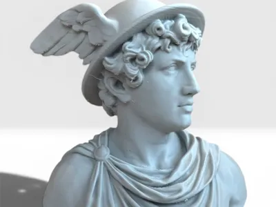 Bust of Mercury (Hermes) - Classical Sculpture