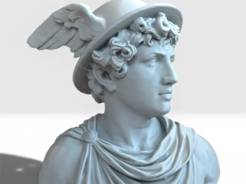 Busto di Mercurio (Ermes) - Scultura Classica