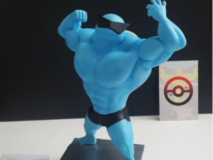 Buff Squirtle ultra Muscoloso - Pokemon gift