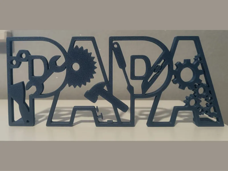 Papa Schild mit Werkzeug