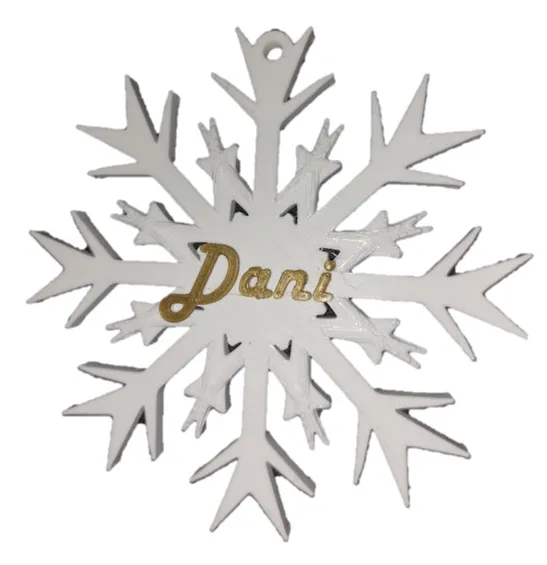 Custom Snowflake - edit text-cut