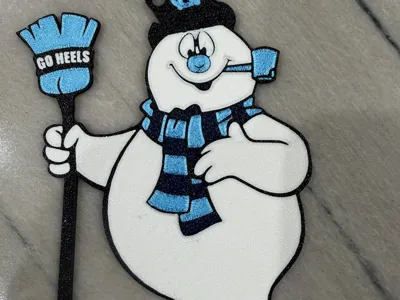 UNC TarHeel Frosty Ornament 