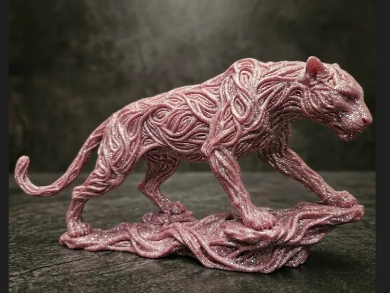 Swirling Lattice Panther - Solid Variant
