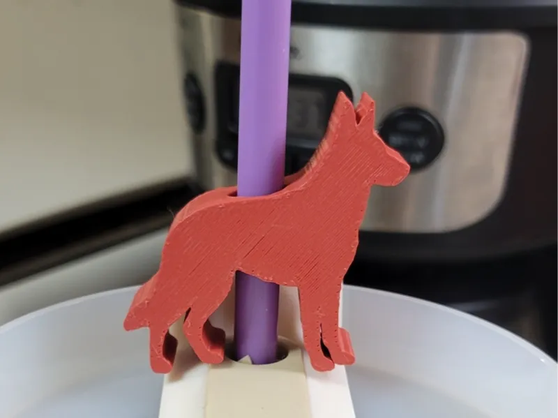 German Shepherd straw topper